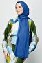 Indigo Pleated Bamboo Shawl - 3