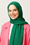 شال جاكار قطني بنمط مثلث أخضر داكن من بينيتون - 2