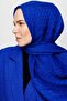 ساكس الأزرق بريزم نمط القطن الجاكار شال - 2