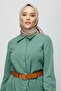 Beige Pleated Scarf - 2