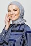 وشاح من الخيزران بطيات فضية - 4