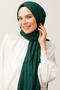 Emerald Pleated Bamboo Shawl - 3