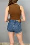 Women's Crop Blouse Wide Straps - 4