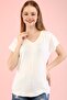 Women's White 2 Pack V-Neck Basic T-shirt - 3