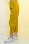 New Season Summer Elastic Waist Slim Trousers High Waist Women's Mustard Color Casual Trousers - 8