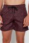 Siyah-Turuncu Standart Boy Geometrik Mayo Deniz Şortu TMNSS22DS0011 - 2
