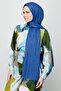 Indigo Pleated Bamboo Shawl - 6
