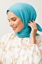 وشاح مطوي باللون الفيروزي - 3