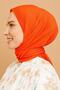 وشاح برتقالي بطيات نيون - 5