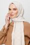 Stone Color Checkerboard Pattern Silky Jacquard Shawl - 5