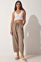 Women's Mink Linen Shalwar Trousers DZ00081 - 2
