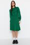 Yeşil Mini Triko Dantelli Elbise TWOAW22EL0011 - 9