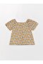 Lcw Baby Square Collar Patterned Baby Girl Blouse - 2