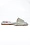 P820038614 Silver Thick Banded Women's Slippers with Glitter Detail - 7