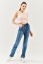Powder Zero Sleeve Crew Neck Fitted 100% Cotton Camisole Flexible Crop Blouse - 3