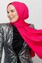 Fuchsia Crinkle Medina Silk Shawl