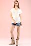 Women's White 2 Pack V-Neck Basic T-shirt - 2