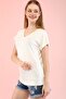 Women's White 2 Pack V-Neck Basic T-shirt - 4