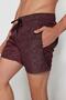 Siyah-Turuncu Standart Boy Geometrik Mayo Deniz Şortu TMNSS22DS0011