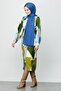Indigo Pleated Bamboo Shawl - 4