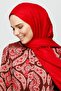 Red Pleated Bamboo Shawl - 5