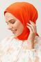 وشاح برتقالي بطيات نيون