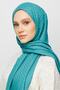 Mint Green Zigzag Pattern Cotton Jacquard Shawl