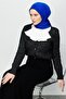 ساكس وشاح أزرق مطوي - 3