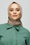 Beige Pleated Scarf - 5