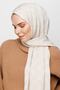 Stone Color Checkerboard Pattern Silky Jacquard Shawl