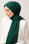 Emerald Pleated Bamboo Shawl - 2