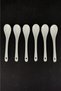 Porcelain 6-Piece Teaspoon Jam And Sauce Spoon 13 Cm White - Gsa-50 C320.049 - 3