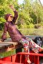 Rope Tied 4-Piece Digital Printed Full Covered Hijab Swimsuit M2023 - 2