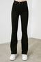 Tommy Women's Fadeless Black Super High Waist Lycra Flare Spanish Denim Trousers Jeans - 2