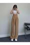 Linen Fabric Velcro Trousers - 2