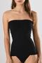 11040 Gathered Straples Long Black Knitted Seamless Seamless Soft Basic Women's Tank Top - 2