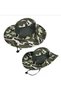 Buttoned Hiking and Hunting Fisherman Hat (With Mesh) (Unisex) (Camouflage) - 3