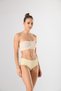 12596 Women's Skin Laser Cut Non-Marking Silicone Knitted Slip Panties