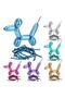 Chrome Green Color Sausage Balloon 12 Pieces - 3