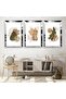 Silver Mirrored Plexiglass Framed Triple Abstract Pattern Shapes Triple Mdf Table Set