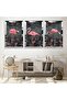 Flamingo Triple Mdf Table Set with Silver Mirrored Plexiglass Frame
