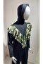 Black Green Valon 3 Piece Hijab Swimsuit Large Size - 4