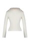 Ecru Polo Collar Faux Fur Detailed Knitwear Sweater Twoaw24Kz00204 - 7