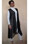 Black Casual Tulle Vest - 7