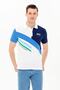 Men's Navy Blue Polo Neck T-Shirt - 3