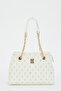 White Monogram Women's Shoulder Bag 05PO23Y1712 - 2