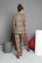 Women's Leopard Cotton Buttoned Pijama Set - 10