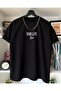 Plus Size Vivre La Vie (Live Life) Design Printed Oversize Cotton Combed T-shirt - 2