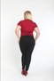 Black Colorfast Skinny Leg High Waist Flexible Trousers - 3