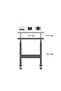 Height Adjustable Laptop / Notebook and Tablet Stand - Atlantic Pine (with Wheels) 45X40 - 2